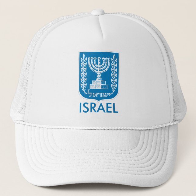 Israel-Emblem Truckerkappe (Vorderseite)