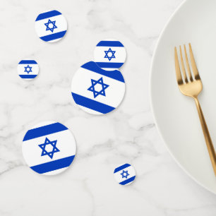 Israel Fahne blauen modernen Muster patriotisch Konfetti