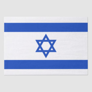 Israel Fahne blauen modernen Muster patriotisch Seidenpapier