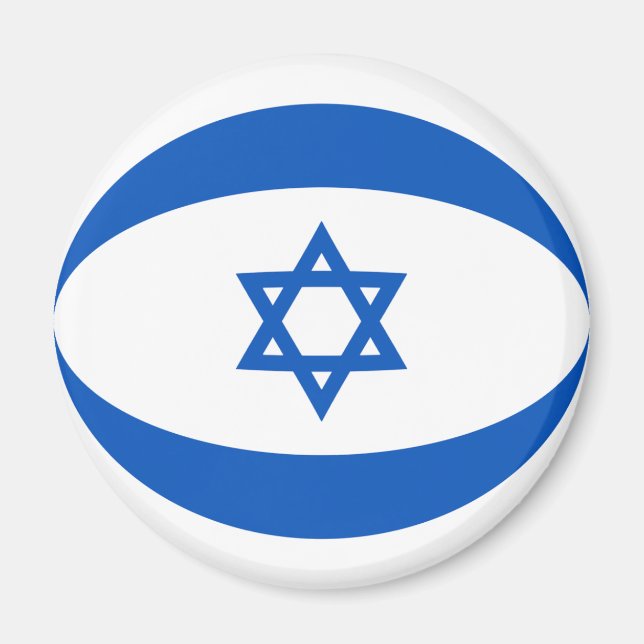 Israel Fisheye Flag Magnet (Vorne)