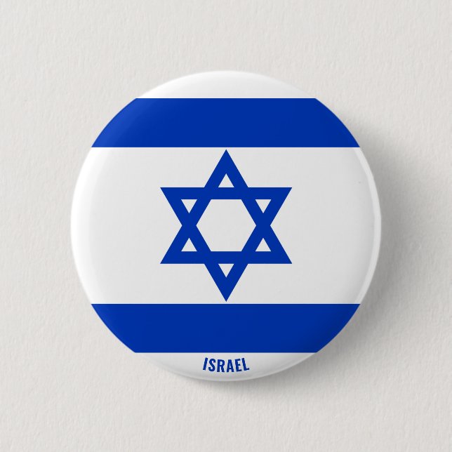 Israel Flag Charming Patriotic Button (Vorderseite)