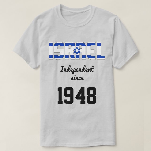 Israel Flag Independence Celebration T-Shirt (Design vorne)
