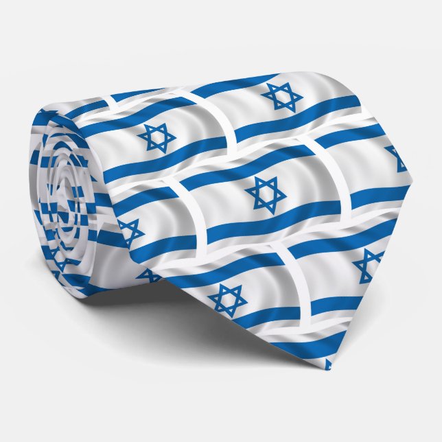 Israel Flag Krawatte (Gerollt)