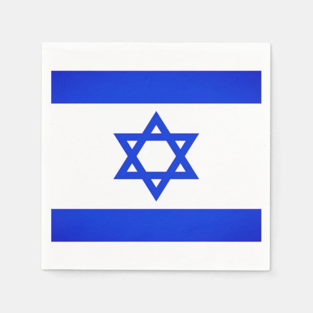 Israel Flag Napkins Serviette (Vorderseite)