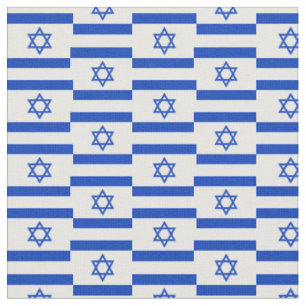 Israel Flag National Trendy Fabric /mode Stoff