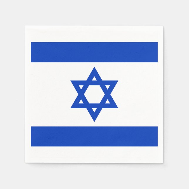 Israel Flag Paper Napkins Serviette (Vorderseite)