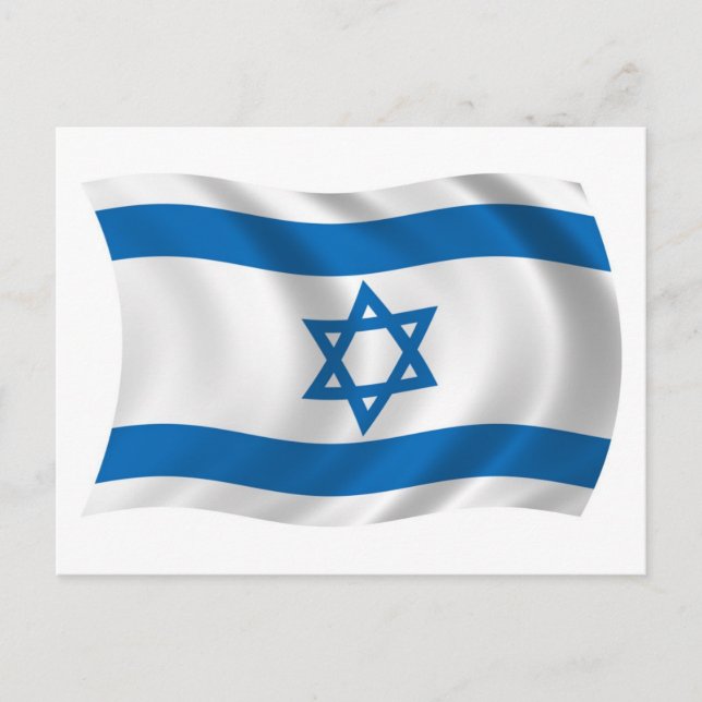Israel Flag Postkarte (Vorderseite)