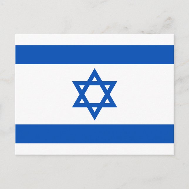 Israel Flag Postkarte (Vorderseite)