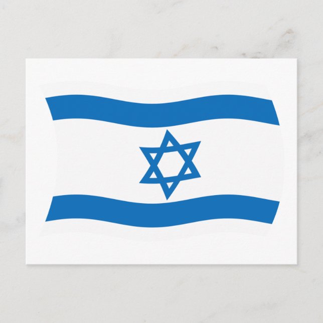 Israel Flag Postkarte (Vorderseite)