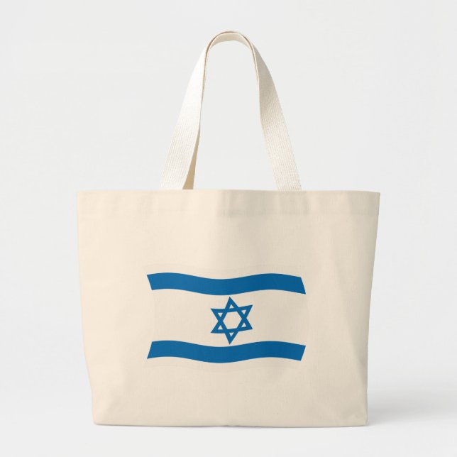 Israel Flag Totbeutel Jumbo Stoffbeutel (Vorne)