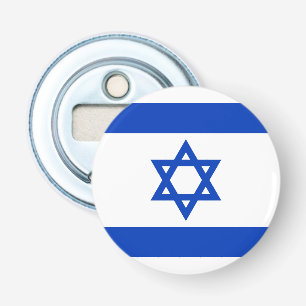 Israel flagblue white modern patriotic flaschenöffner