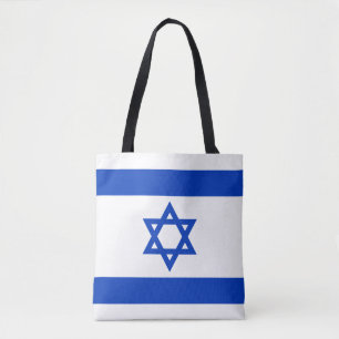 Israel flagblue white modern patriotic tasche