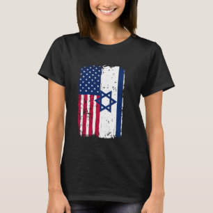 Israel Flagge Amerikanisch-israelische Freundschaf T-Shirt