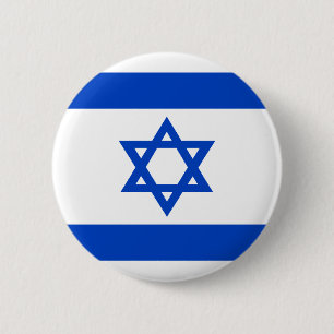 Israel-Flagge blauer Star von David Button