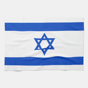 Israel-Flagge blauer Star von David Geschirrtuch