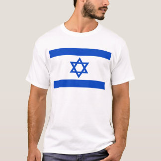 Israel-Flagge blauer Star von David T-Shirt