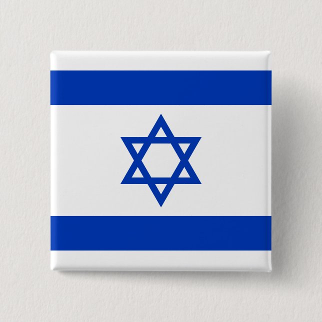 Israel-Flagge Button (Vorderseite)