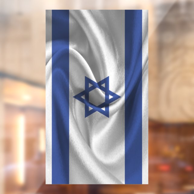 Israel-Flagge Fensteraufkleber (Blatt 2)
