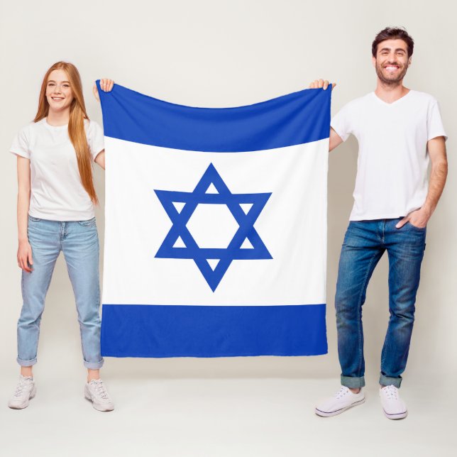 Israel-Flagge Fleecedecke (Beispiel)