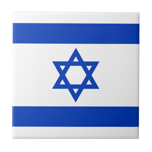 Israel-Flagge Fliese (Vorderseite)