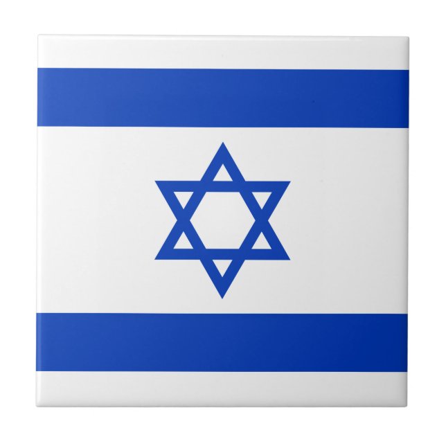 Israel-Flagge Fliese (Vorderseite)