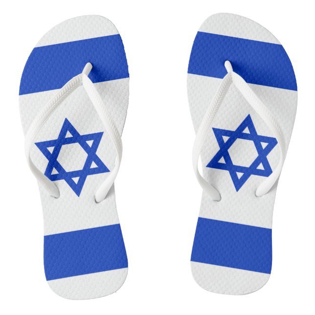 Israel-Flagge Flip Flops (Fußbett)