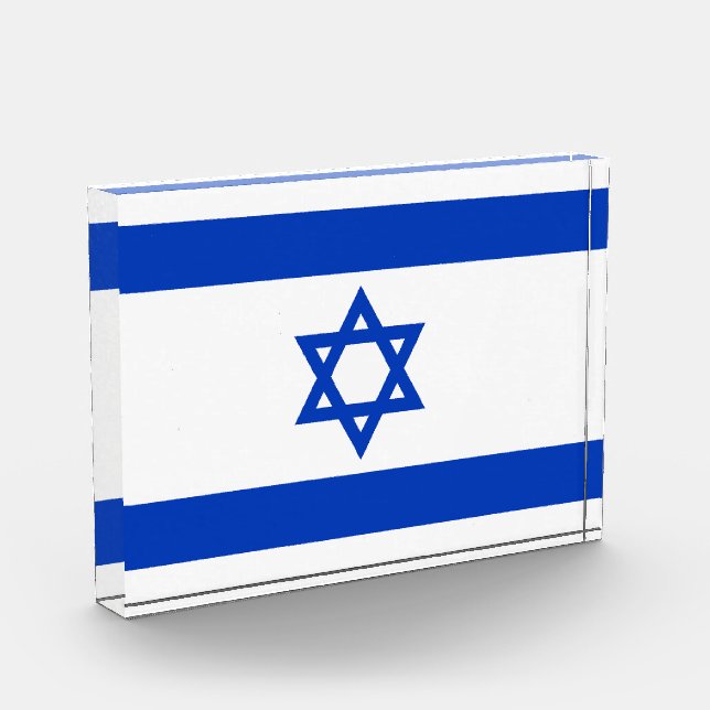 Israel-Flagge Fotoblock (Links)