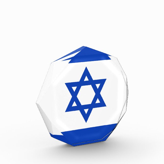 Israel-Flagge Fotoblock (Links)