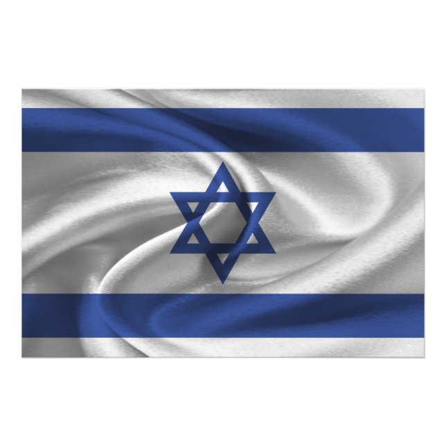 Israel-Flagge Fotodruck (Vorne)