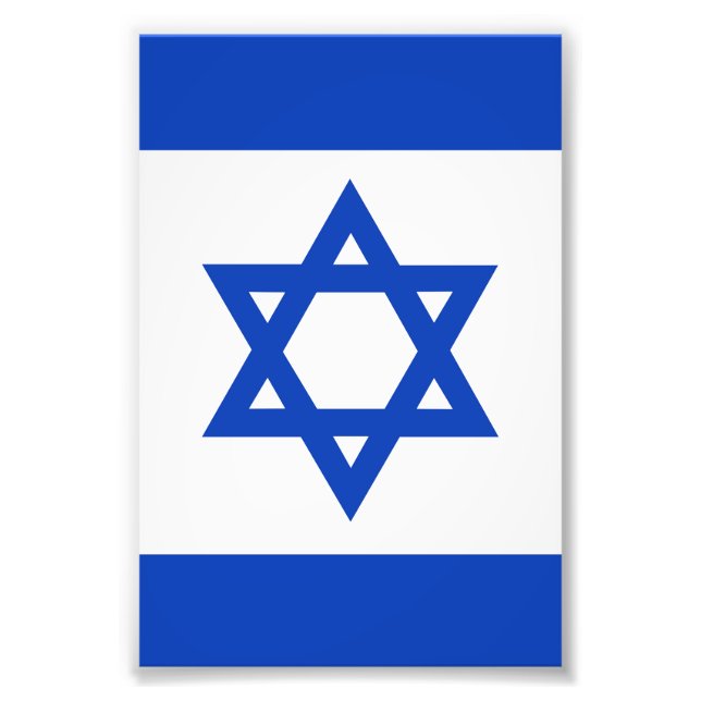 Israel-Flagge Fotodruck (Vorne)