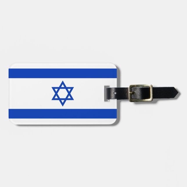Israel-Flagge Gepäckanhänger (Vorderseite horizontal)