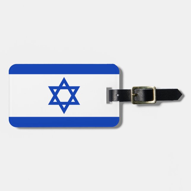 Israel-Flagge Gepäckanhänger (Vorderseite horizontal)