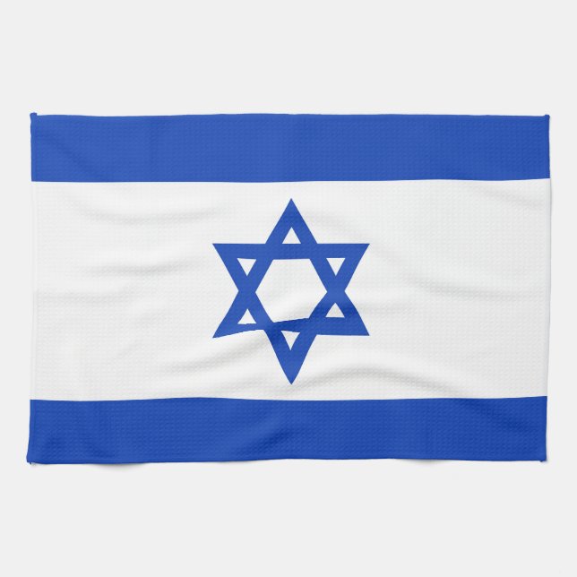 Israel-Flagge Geschirrtuch (Horizontal)