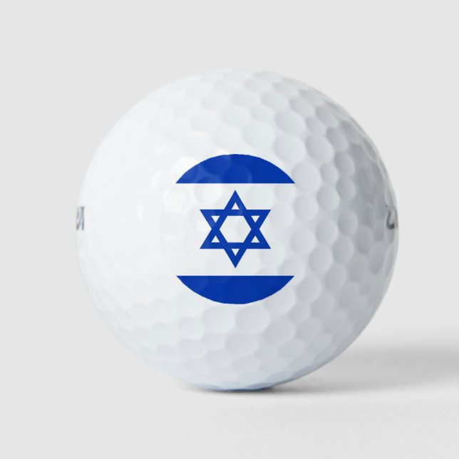 Israel-Flagge Golfball (Vorderseite)