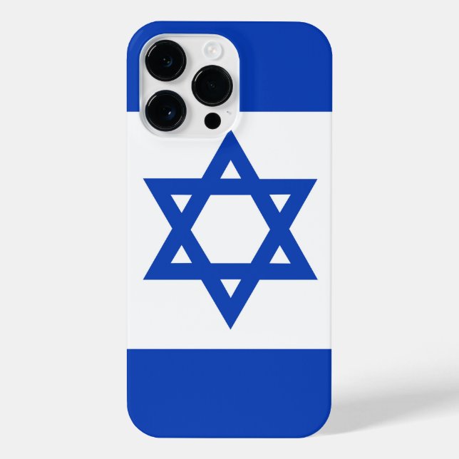Israel-Flagge iPhone 14 Pro Max Hülle (Rückseite)