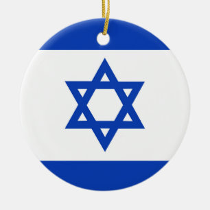 Israel-Flagge Keramik Ornament