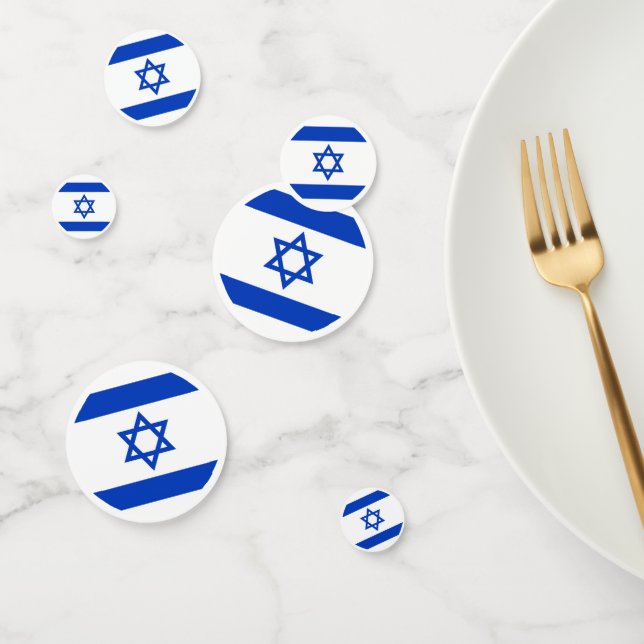 Israel-Flagge Konfetti (Gruppe)
