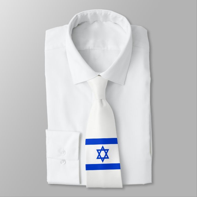 Israel-Flagge Krawatte (Gebunden)