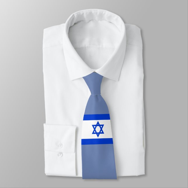 Israel-Flagge Krawatte (Gebunden)