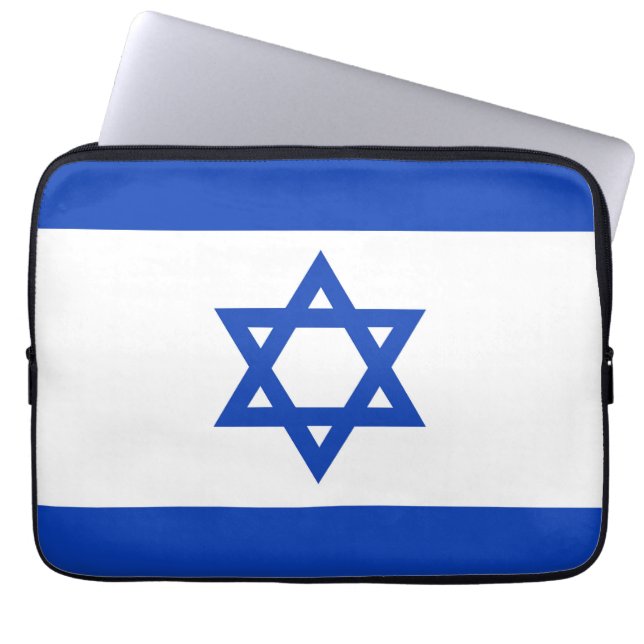 Israel-Flagge Laptopschutzhülle (Vorderseite)