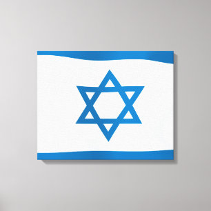 Israel-Flagge Leinwanddruck