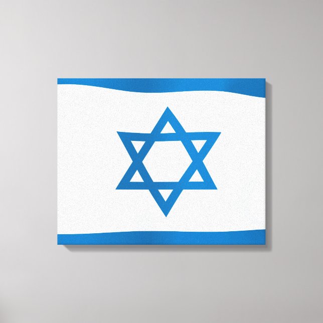 Israel-Flagge Leinwanddruck (Vorderseite)