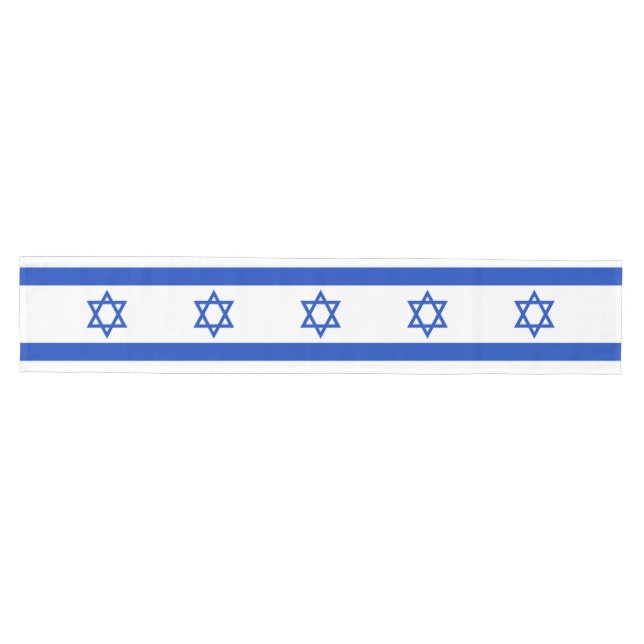 Israel-Flagge Mittelgroßer Tischläufer (Horizontal)
