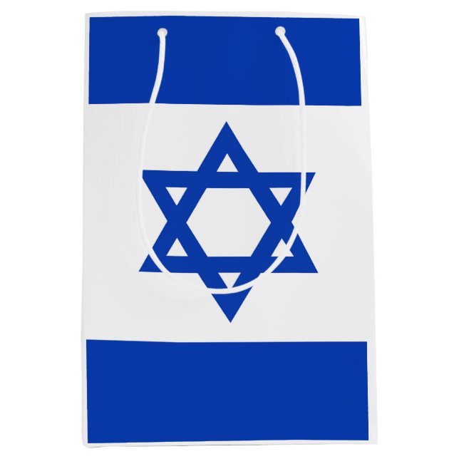 Israel-Flagge Mittlere Geschenktüte (Vorderseite)