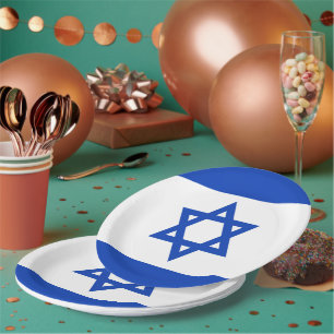 Israel-Flagge Pappteller