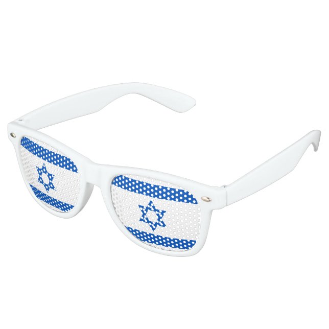 Israel-Flagge Partybrille (Schrägansicht)