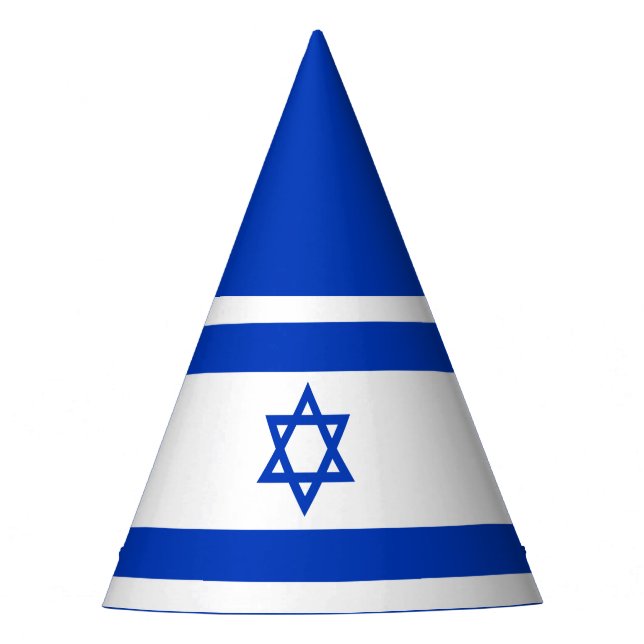Israel-Flagge Partyhütchen (Vorderseite)