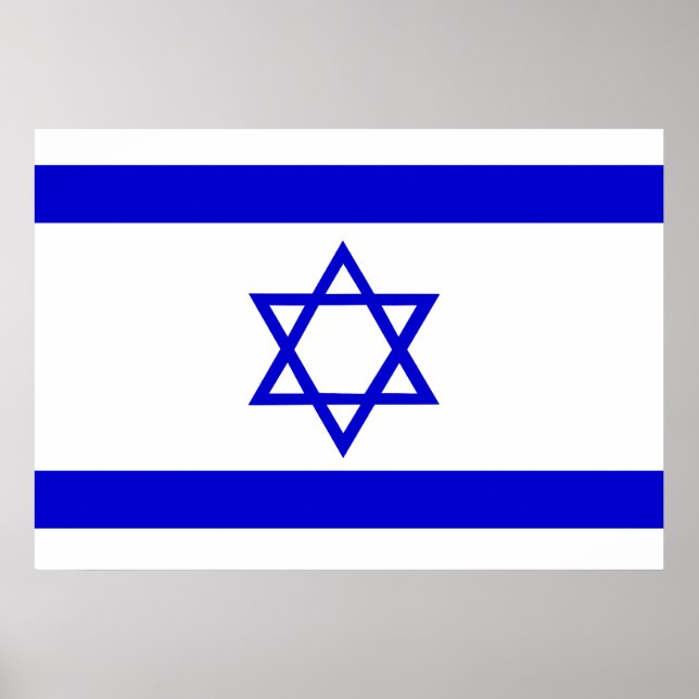 Israel-Flagge Poster (Vorne)