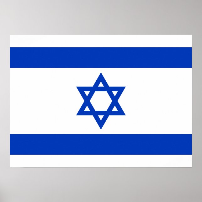 Israel-Flagge Poster (Vorne)