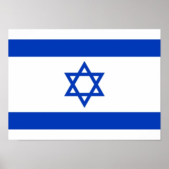 Israel-Flagge Poster (Vorne)